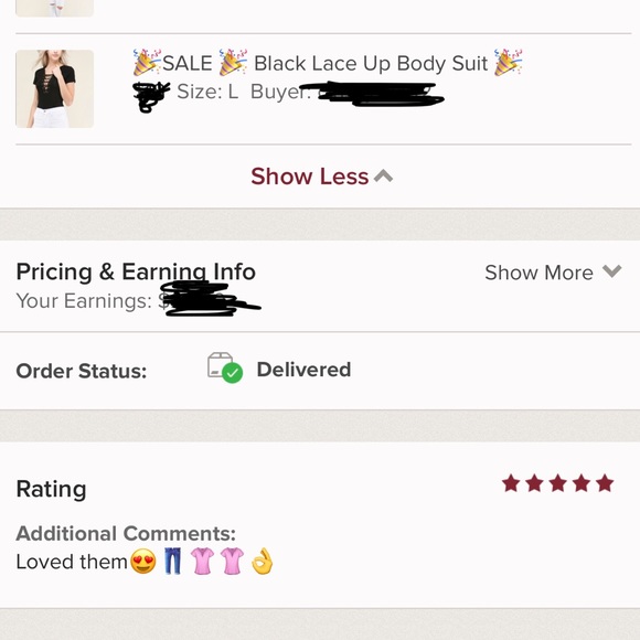 ❗️Last One ❗️Black Lace Up Body Suit - Picture 3 of 3